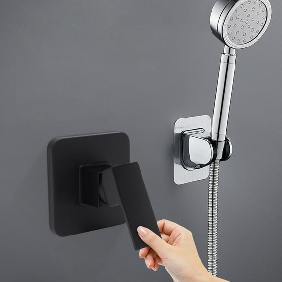 Single-function Shower Mixing Valve Wall Mount Black Shower Handle Valve Kit for the bathroom, kitchen