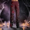 thumbnail image 5 of QWKLEAJ Halloween Pajama Pants Women Loose Fit Elastic Waist Lounge Pants Holiday Party Sleepwear Casual Home Trousers Pumpkin Cat Print Long Bottoms Comfy Nightwear, 5 of 6
