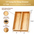 thumbnail image 2 of Organizador de utensilios de cocina Umilife Bamboo extra largo, 2 of 6