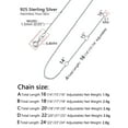 thumbnail image 5 of PROSTEEL Pure 925 Sterling Silver necklace Chain for Women 1.5mm Cable Chain Necklace Thin 22 Inch Birthday Valentines Day Jewelry Collection Gift for Mom Wife Girlfriend Adult Age, 5 of 8