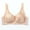 Beige, variant on Womens Bralette Back-Smoothing Women's Lace Bras Full Cover Non Padded Bralette Soft Comfy Breathable Wirefree Brassiere High Support Sports Bra for Large Breasts XXL