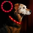 thumbnail image 1 of Collar de perro con luz LED recargable por USB - Collar de seguridad para mascotas de longitud ajustable para perros y gatos, 1 of 5