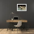 thumbnail image 3 of Walker, Carol 32x24 White Modern Wood Framed Museum Art Print Titled - White Running Horses, 3 of 4
