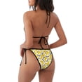 thumbnail image 2 of Zufioo Banana Fruit for Women's Bikini Set,High Elastic Swimsuit and Swim Trunks Two-piece Set-Removable Chest Pad,Strap Style,Pool and Beach Swimwear-Medium, 2 of 7