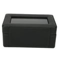 thumbnail image 4 of Watch Jewelry Case, PU Leather Black 3 Grids Single Layer Watch Storage Case  For Jewelry For Storage, 4 of 8