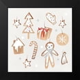 thumbnail image 2 of PI Studio 12x12 Black Modern Framed Museum Art Print Titled - Ginger Bread Cookies I, 2 of 5