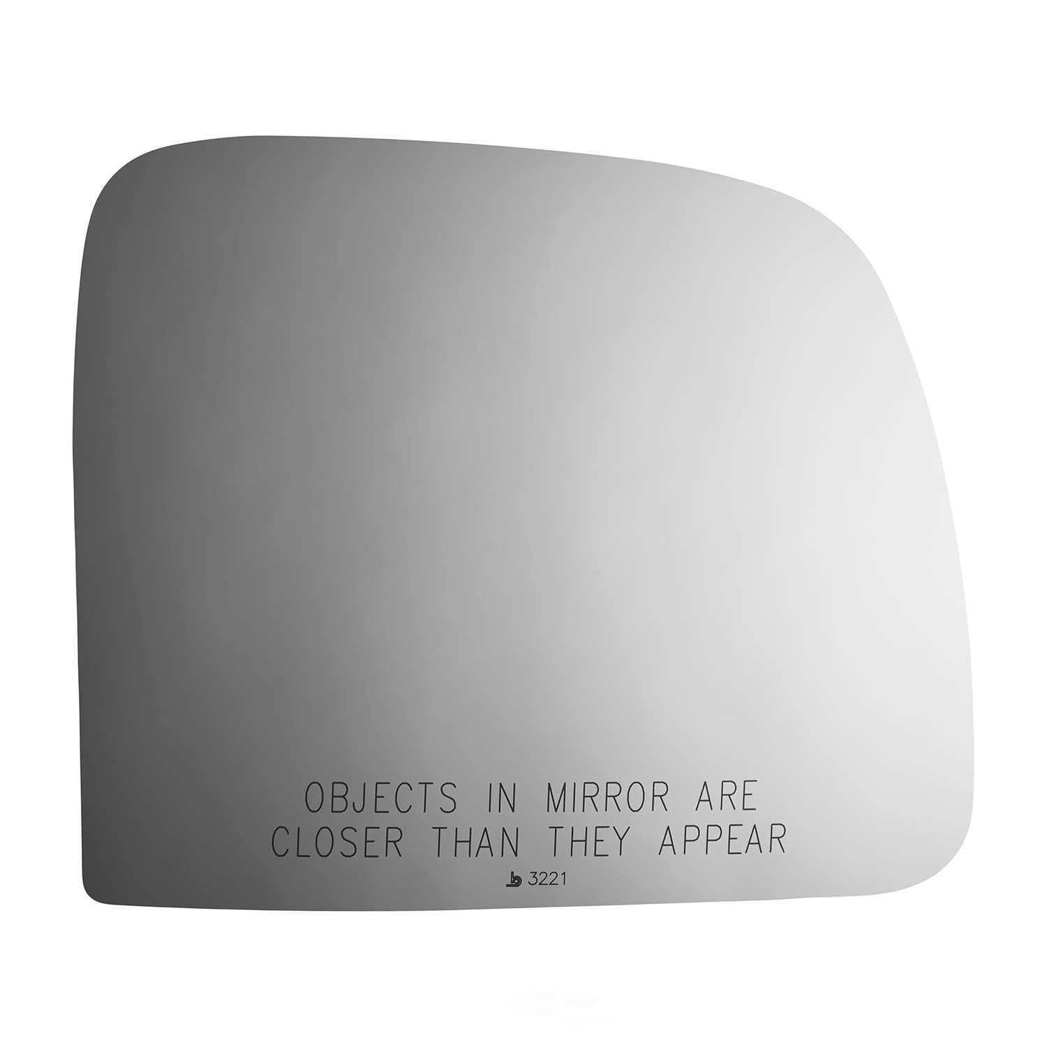 Burco Side View Mirror Replacement Glass - Clear Glass - 3221