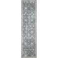 thumbnail image 2 of Nourison Astra Machine Washable 2'2" x 8' Dark Blue Vintage Indoor Rug, 2 of 9