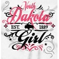 thumbnail image 2 of North Dakota Fancy Feminine Filagree Women's Graphic T Shirt Tees Brisco Brands S, 2 of 5