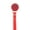 Red, variant on Quilted Crystal Pacifier Clip with Solid Ribbon, Pink Shades