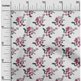 thumbnail image 1 of oneOone Organic Cotton Poplin Twill Fabric Leaves|Bird & Floral Block Printed Fabric 1 Yard 42 Inch Wide, 1 of 4