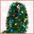 thumbnail image 4 of 16.4 ft Christmas Prelit Tinsel Garland with Lights Battery Operated 50 LED Hanging Garland with Light Xmas Foil Garland for Tree Wedding Party Decoration, 4 of 6