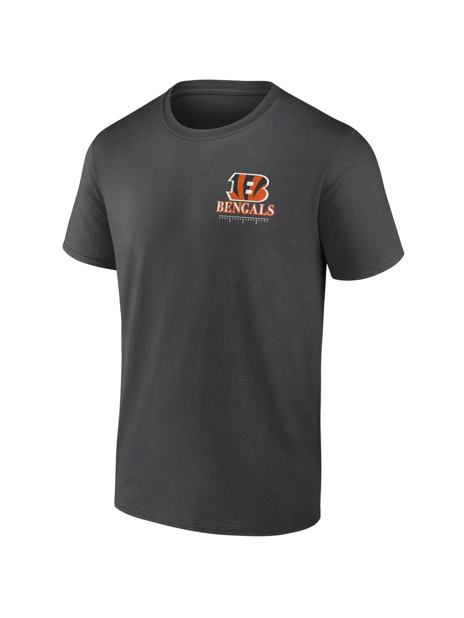 NFL Cincinnati Bengals Men's Cotton Faded Black Short Sleeve T-Shirt