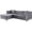 Gray, variant on Glory Furniture Paige Velvet Sofa Chaise in Gray