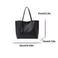 thumbnail image 2 of CPNG Tote Bags Women'S Soft Leather Tote Shoulder Bag From Big Capacity Tassel Handbag High Capacity Pu Tassel Shoulder Bag Crossbody Bag Lightweight Women's Handbags, 2 of 9