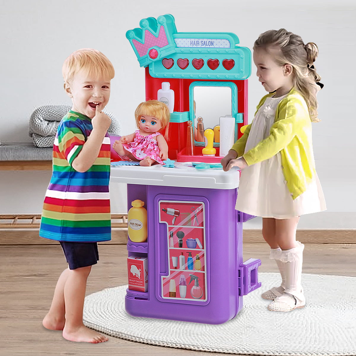 Kids Developmental Pretend Play Plastic Home Appliance Kitchen Toy Gift Baby Set 