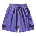 thumbnail image 7 of Mens Hiking Cargo Shorts Multi-Pockets Drawstring Belt Elastic Waist Quick Dry Short Pants Fathers Gift, 7 of 7