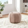 thumbnail image 2 of Castel Storage Ottoman in Blush Pink Fabric, 2 of 6