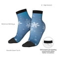 thumbnail image 6 of Pofeuu Snowflakes1 Print 30cm Socks, Adult Running Hiking Socks for Youth and Adult, 6 of 7