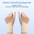 thumbnail image 5 of Goldeer 2 Pack Thumb Wrist Brace, Compression Stabilizer Thumb Support for Carpal Tunnel, Arthritis, Tendonitis and Pain Relief, 5 of 8