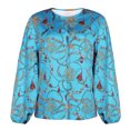 thumbnail image 4 of Pompotops Chemisier Mode Femme Col en V Imprimé Floral Manches Longues Ample, 4 of 6