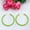Green, variant on Colorful Hoop Earrings for Women - Trendy & Lightweight Statement Jewelry