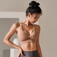 thumbnail image 2 of Ropa interior deportiva sin aros para mujer, para correr, fitness, pequeño fruncido en el pecho, chaleco de yoga, accesorio para recoger el pecho, sujetador antiflacidez en la espalda, 2 of 6
