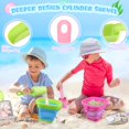 thumbnail image 4 of Beach Toys FHOZGECY con 2 cubos plegables y palas, 4 of 7