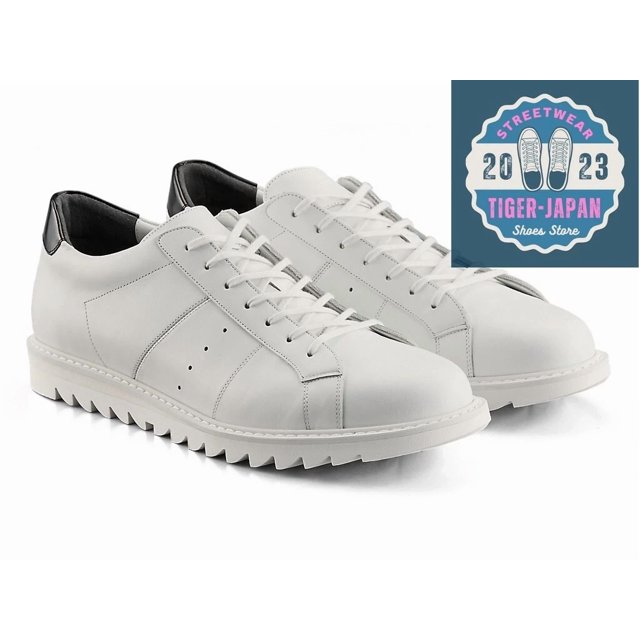 Onitsuka & Tiger THE ONITSUKA COURT-T 1183C411 100 WHITE/BLACK Unisex Leather Shoe