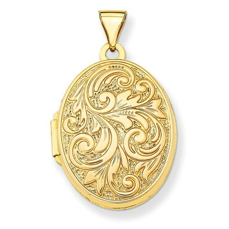 14k Yellow Gold Love you always Reversible Locket