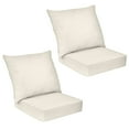thumbnail image 1 of GETHFSA 2-Pack Deep Seat Patio Chair Cushions Set with Backrest & Rope Belts, Indoor/Outdoor Waterproof Replacement Cushions with Removable Covers for Deep Seating Furniture, Beige, 1 of 9