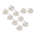 thumbnail image 2 of Abbracc 10 Pieces Flatback Rhinestone Beads Buttons Button Rhinestone for Jewelry Making Argent, 2 of 9