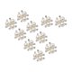 thumbnail image 2 of 10 botones de perla con diamantes de imitación para broches, manualidades, parte trasera plana Argén, 2 of 9