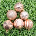 thumbnail image 4 of EeaseMX 12 bolas navideñas de 6 cm para árbol de Navidad, decoración colgante para casa, fiesta, boda (doradas), 4 of 7