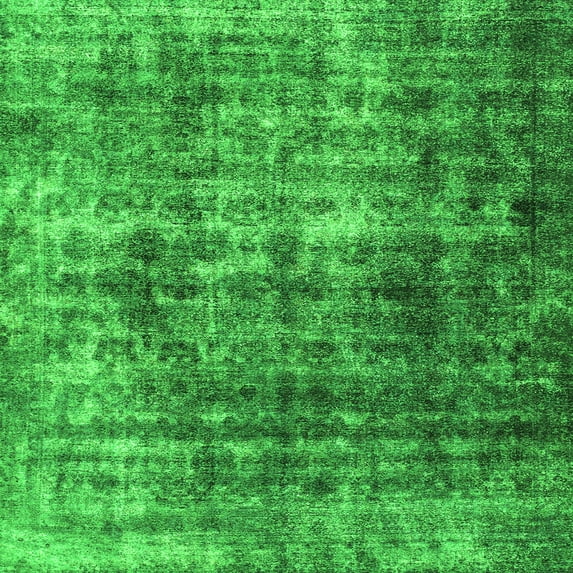 Ahgly Company Indoor Square Persian Green Bohemian Area Rugs, 3' Square