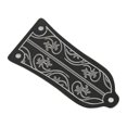 thumbnail image 3 of Truss Rod Cover with Screws Pattern Decoration Metal Cover Plate Replacement Guitar Accessories, 3 of 5