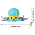 thumbnail image 4 of Clockwork Octopus Toys For Bath， Inertial Crawling Sea Animals Toy, Amphibious Mobile Pet Bath Toys, Swimming Octopus Bathtub Toy Windup Swimming Octopus Pull and Go Crawling Octopus, 4 of 6