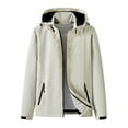 thumbnail image 2 of Wiyuqeen Women's Hiking Rain Jackets with Hood Plus Size Waterproof Windproof Windbreaker Raincoats Solid Lightweight Hiking Coats with Pocket, 2 of 3