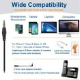 thumbnail image 6 of Wantek Cell Phone Headset Mono with Noise Canceling Mic, Wired Computer Headphone for Laptop PC Mac Tablet with 3.5mm 2.5mm Jack, 6 of 8