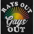 thumbnail image 2 of Rays Out Gays Out LGBTQ Pride Summer Zip Up Hoodie Men's Women's Brisco Brands X, 2 of 6