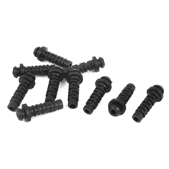 10pcs 26mmx5mmx3mm Rubber Strain Relief Cord Boot Protector Wire Cable Sleeve
