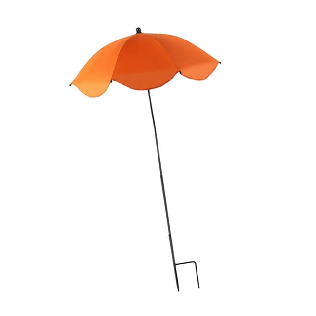 S SERENABLE Plant Shade Umbrella Convenient Protection Sunshade Cloth for Outdoor Plants Orange