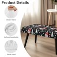 thumbnail image 6 of Whosucclay Snowman Snowflake Candy Print Dining Room Bench Covers Non-Slip Bench Chair Slipcovers Dust Proof Bench Seat Cushion Slipcovers Removable Bench Protectors, Christmas Decor, 6 of 7
