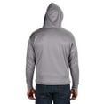 thumbnail image 2 of Adult Sport Lace Poly Hooded Sweatshirt - ATH GREY HEATHER - XL, 2 of 3
