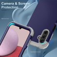 thumbnail image 4 of Dteck Case for Samsung Galaxy A14 5G,Shockproof Rubber Armor Silicone Rugged Case Hybrid Hard Back Phone Cover, Darkblue, 4 of 7