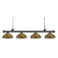 thumbnail image 2 of Z-Lite - Riviera - 4 Light Island/Billiard   Brushed Nickel Finish with Multi, 2 of 4