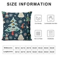 thumbnail image 5 of YINGXI Christmas Throw Pillow Covers Pillow Cases Winter Holiday Decorative Cushion Cases for Sofa Living Room 12x12in, 5 of 5