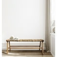thumbnail image 3 of Contemporary Home Living Backless Banana Woven Rectangular Bench - 48" - Brown, 3 of 8