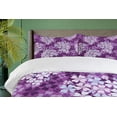 thumbnail image 4 of Ambesonne Flowers Duvet Cover Sets, Hydrangea Lilacs Field, 2-King, Pale Blue Purple White, 4 of 7