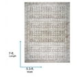 thumbnail image 2 of Livabliss x Vivir Lorelai Vintage Washable Area Rug, 5'3" x 7', Ivory/Brown, (5' x 7'), 2 of 6